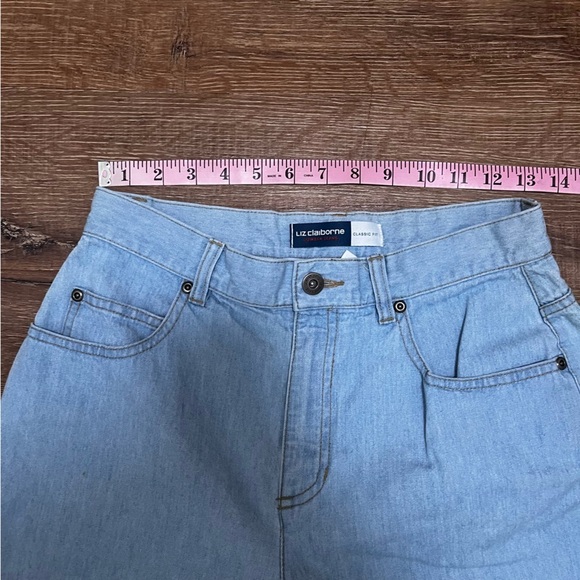 LIZ CLAIBORNE Vintage High Waisted Denim Shorts 6.5 inch Inseam Size 6 - Picture 6 of 6